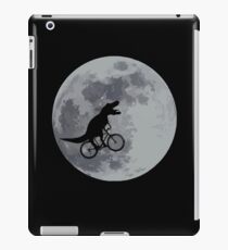 Tyrannosaurus rex bicycle moon iPad Case/Skin