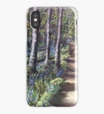 Bluebell path in the Mournes iPhone Case