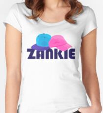 Zankie Tailliertes Rundhals-Shirt