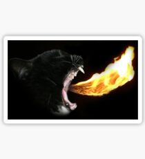 Flame Tongue Kitty Sticker