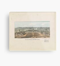 Vintage Ottawa Government Buildings Map (1865) Metal Print