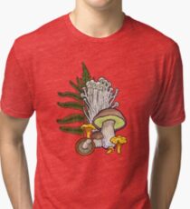 mushroom forest Tri-blend T-Shirt