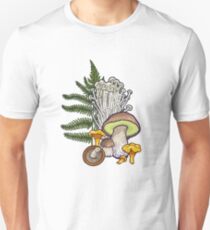 mushroom forest Unisex T-Shirt
