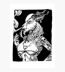 Goat Girl Photographic Print