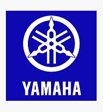 YAMAHA White logo Photographic Print