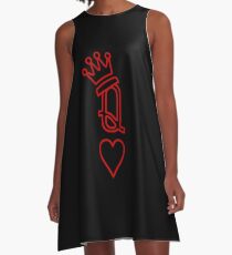 Herzkönigin A-Linien Kleid
