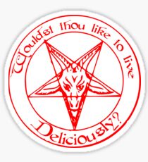 Black Phillip - Live Deliciously Sticker