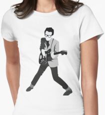 Elvis Costello Print Women's Fitted T-Shirt