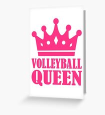 Volleyball queen crown Greeting Card