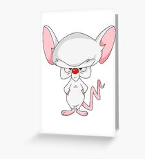 Pinky and The Brain - Brain Greeting Card