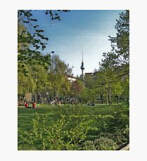 Berlin Park Fernsehturm Photographic Print