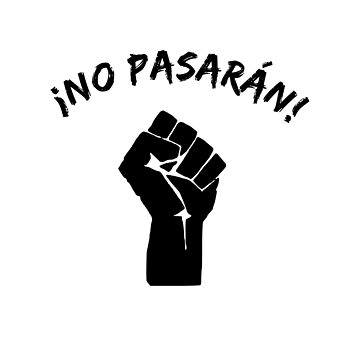 No Pasaran!" Sticker For Sale By SpaceBandidos | Redbubble