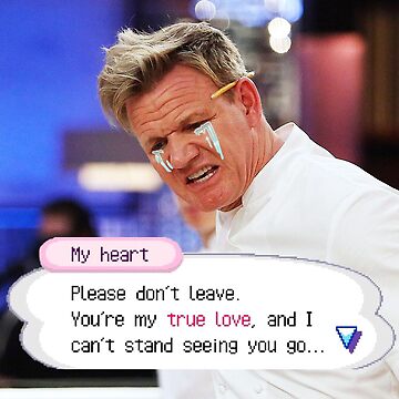 gordon ramsay with a massive knife Sticker for Sale by lsindhi21