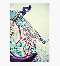 Urban Snowboarding in Plymouth Photographic Print