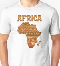 Africa map pattern Africa t-shirt Unisex T-Shirt