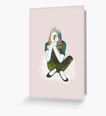 Dreaming / Zen girl Greeting Card