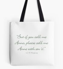 Anne with an 'E' Tote Bag