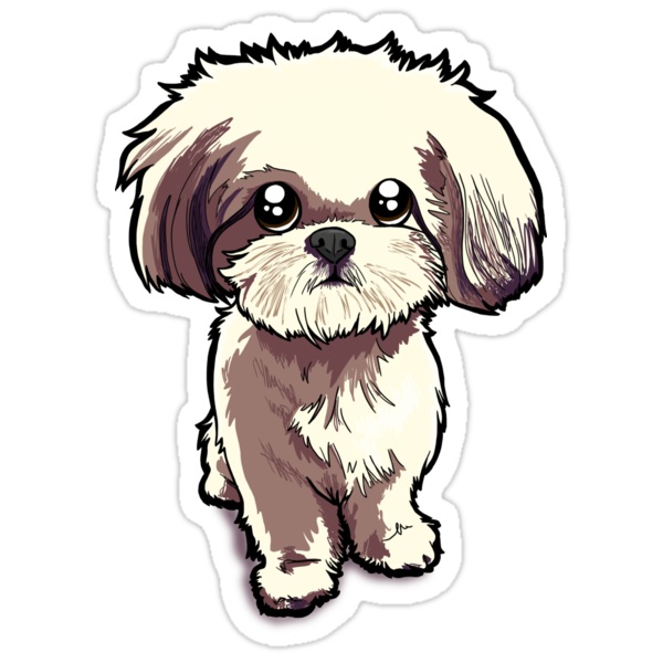 Alice Shih Tzu Stickers By Binarygod Redbubble