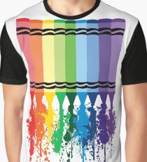 Spattered Crayons Graphic T-Shirt