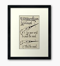 Wingardium Leviosa Framed Print