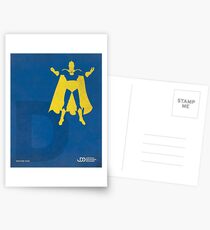Doctor Fate - Superhero Minimalist Alphabet Print Art Postcards