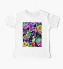 "COLORFUL FLOWER" Art Deco Print Baby Tee
