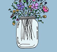 Mason Jar with Flowers by Ruta Rudminaite