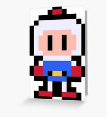 Pixel Bomberman Greeting Card