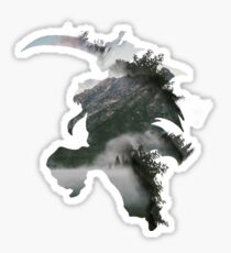 FOREST INUYASHA ABSTRACT Sticker