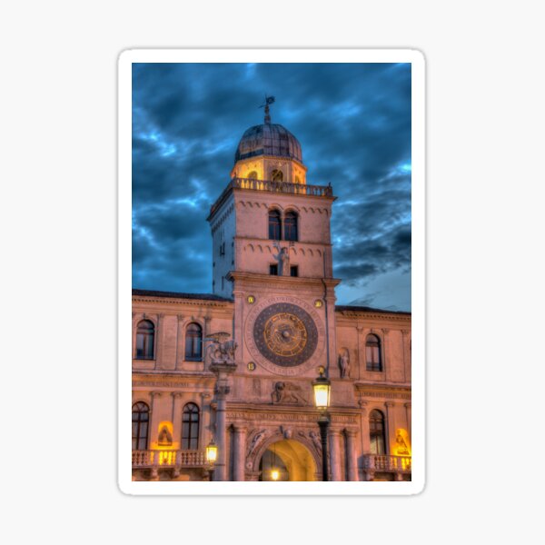 Torre dell orologio, Padova, Italy Sticker