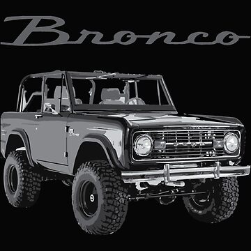 GarageProject101 Classic Ford Bronco T-Shirt L / White