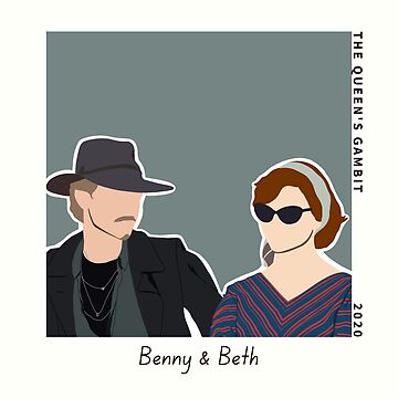 Benny Watts and Beth Harmon The Queen's Gambit | Art Print