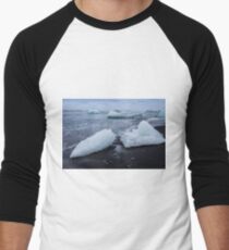 Jokulsarlon glacier lagoon,iceland Men's Baseball ¾ T-Shirt