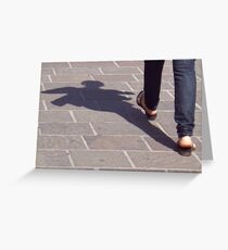 Winged shadow, Bolzano/Bozen, Italy Greeting Card
