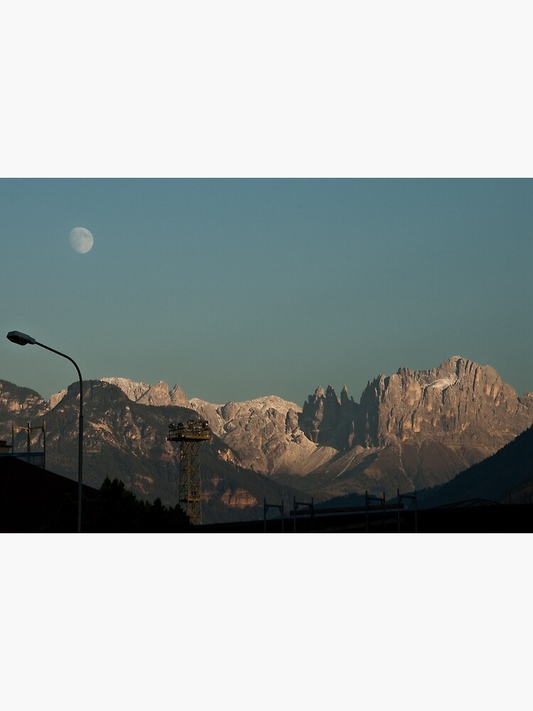 Moon over the Dolomites, Bolzano/Bozen, Italy by leemcintyre