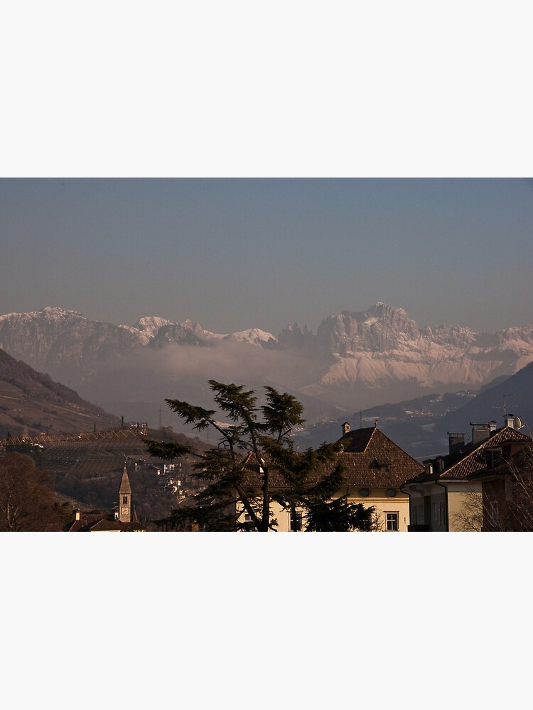 Dolomites and low-hanging clouds, view from Bolzano/Bozen, Italy by leemcintyre