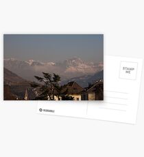 Dolomites and low-hanging clouds, view from Bolzano/Bozen, Italy Postcards