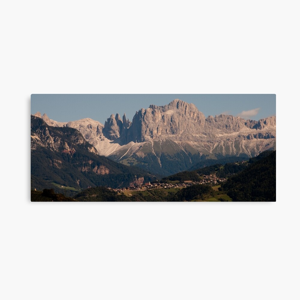 Dolomites, as viewed from Bolzano/Bozen, Italy Canvas Print