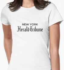New York Herald Tribune - Über den Souffle Tailliertes T-Shirt für Frauen