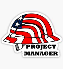 Project Manager Hard Hat Sticker