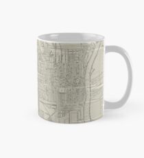 Vintage Karte von Savannah Georgia (1917) Tasse (Standard)