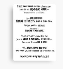 MARTIN NIEMÖLLER Metal Print