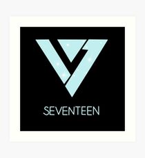 Seventeen Logo Kpop Art Prints Redbubble