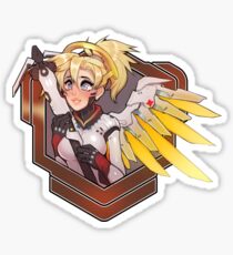 Elated Angel Portrait! Sticker