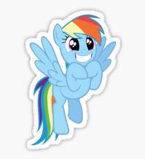 Rainbow Dash is excited Sticker