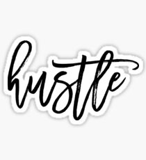 Motivational Hustle Typography Quote Sticker
