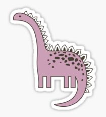 Ornament mit Dinosauriern, Jurassic Park. Entzückendes nahtloses Muster mit lustigen Dinosauriern in der Karikatur Sticker