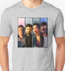 Prediger vier Panel (Eugene, Jesse, Tulip, Cassidy) Slim Fit T-Shirt
