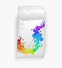 Rainbow Splatter Duvet Cover