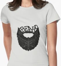 Ornate Black Beard Women's Fitted T-Shirt